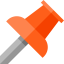 Push pin icon 64x64