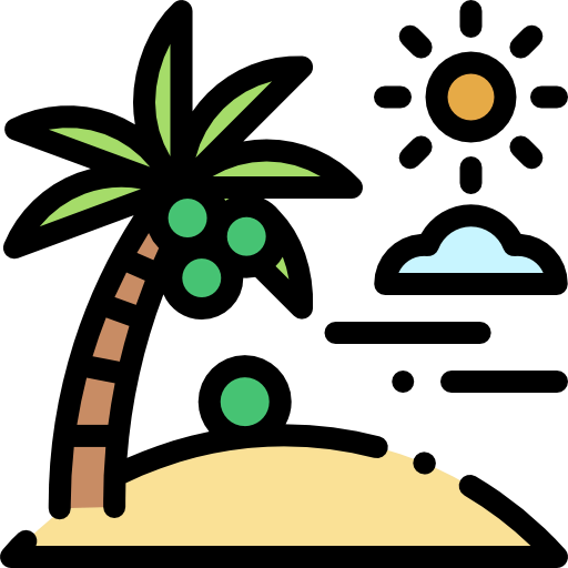 Coconut tree icon