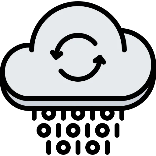 Cloud coding icon
