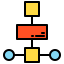 Flow chart icon 64x64