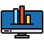 Bar graph icon 64x64