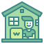Working at home icon 64x64