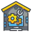 Working at home icon 64x64
