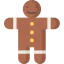 Gingerbread man icon 64x64