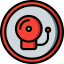 Fire alarm icon 64x64