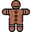 Gingerbread man icon 64x64