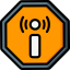 Non ionizing radiation Symbol 64x64