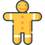 Gingerbread man icon 64x64