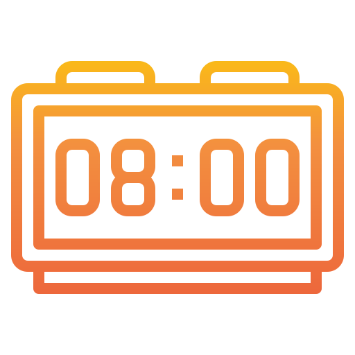 Digital clock icon