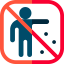 No littering icon 64x64
