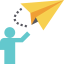 Paper plane icon 64x64