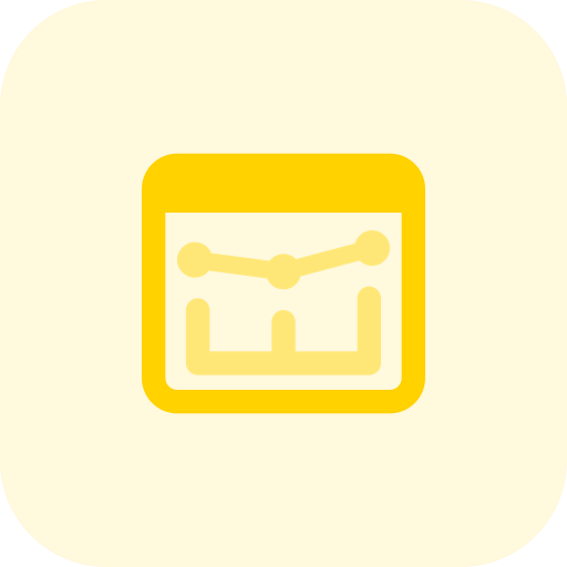 Line chart icon