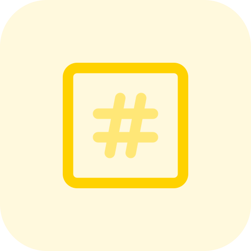 Hashtag icon