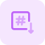 Down arrow icon 64x64