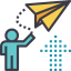 Paper plane icon 64x64
