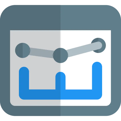 Line chart icon