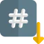 Down arrow icon 64x64