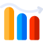 Bar chart icon 64x64