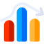 Bar chart icon 64x64