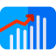 Bar chart icon 64x64