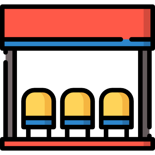 Bus stop icon