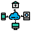 Cloud data icon 64x64