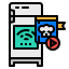 Smart refrigerator icon 64x64