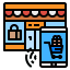 Online shopping icon 64x64