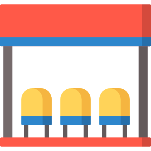 Bus stop icon