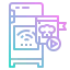 Smart refrigerator icon 64x64