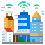Smart city Ikona 64x64