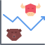 Line chart icon 64x64