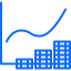 Line chart icon 64x64