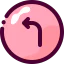 Turn left icon 64x64