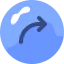 Curved arrow icon 64x64