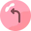 Turn left icon 64x64