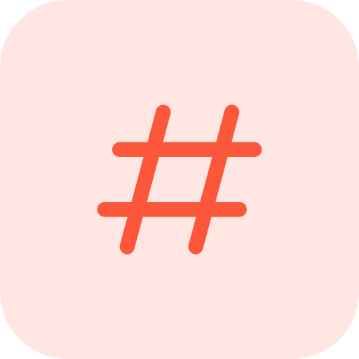 Hashtag icon