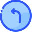 Turn left icon 64x64