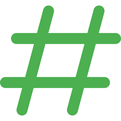 Hashtag icon