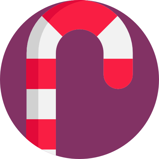 Candy cane icon