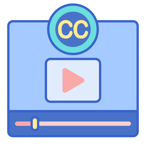 Closed caption icon