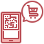 Mobile shopping icon 64x64