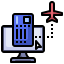 Airplane ticket icon 64x64