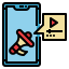 Mobile marketing icon 64x64