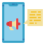 Mobile marketing icon 64x64