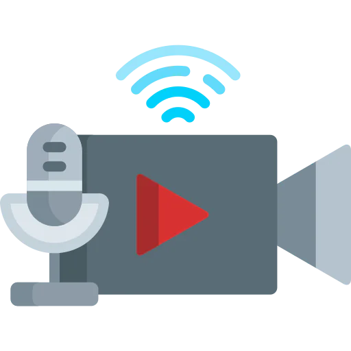Live streaming icon