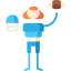 American football player icon 64x64