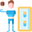 American football player icon 64x64