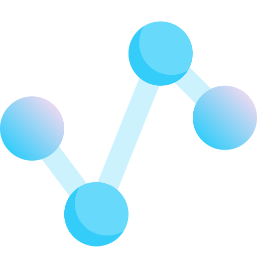 Line graph icon