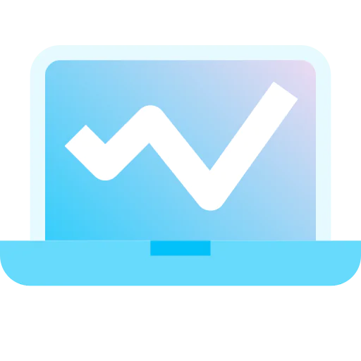 Line graph icon